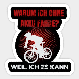 Bike Fahren Ohne Akku Mountainbike Rad Sticker